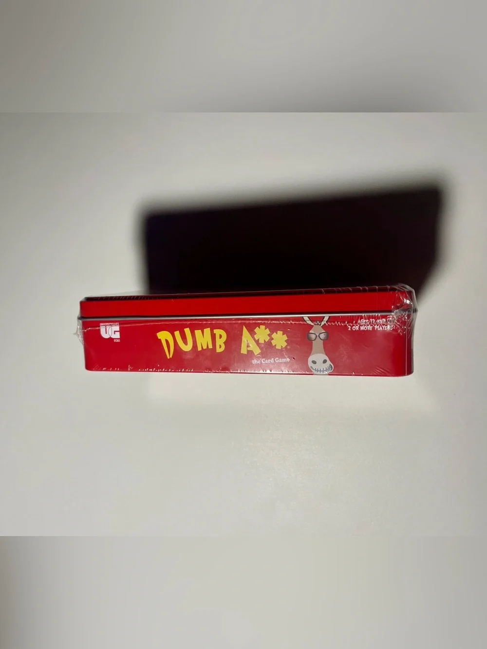 NIB Sealed Dumb A** Card Game University Games Fun Travel Tin Party Trivia Game